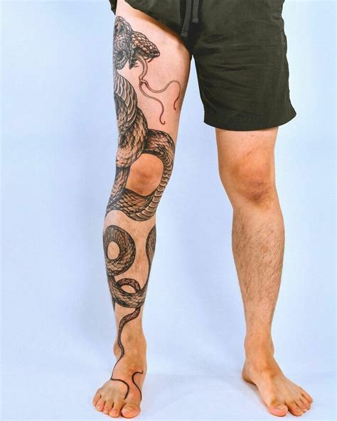 snake wrapped around leg tattoo meaning|Snake Meaning Tattoo and Symbolism: Fully Explained